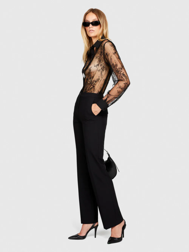 SISLEY Áo Sơ Mi Nữ Lace Shirt