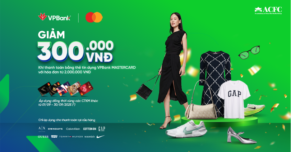 ACFC x VPBANK MASTERCARD: Bùng nổ ưu đãi lên đến 300.000 VNĐ