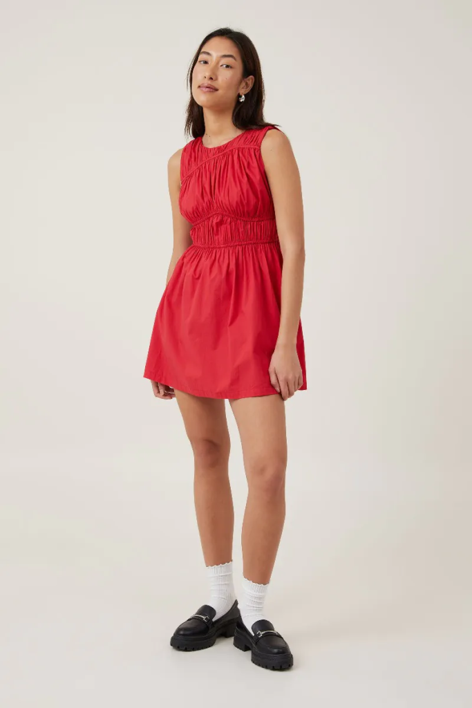 COTTON:ON Đầm Mini Nữ-Andie Shirred Mini Dress