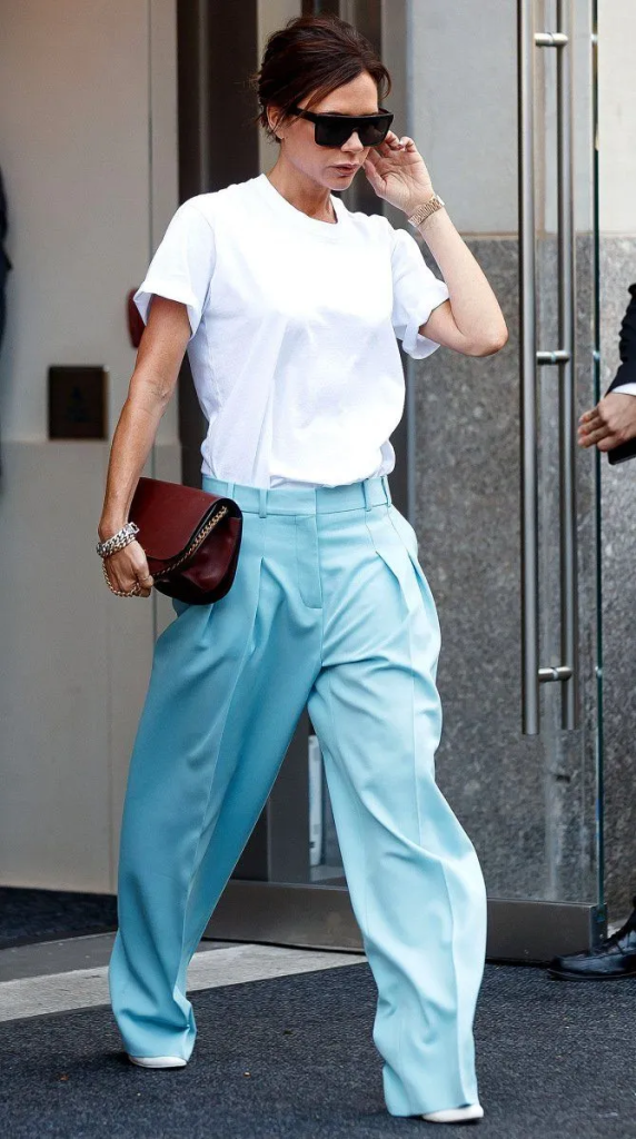 Cách phối quần ống rộng giúp nàng sành điệu và thanh lịch nơi công sở như fashionista