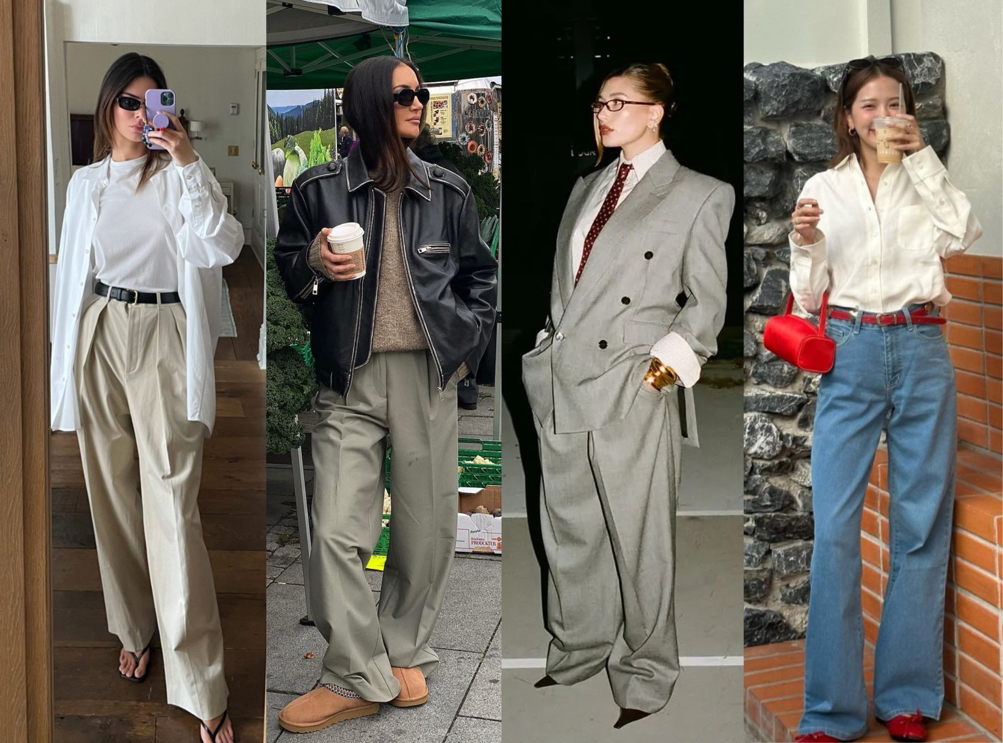 Cách phối quần ống rộng giúp nàng sành điệu và thanh lịch nơi công sở như fashionista