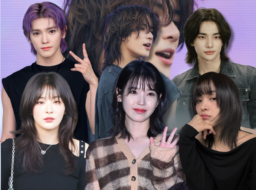 Tóc wolf cut: Trào lưu tóc cá tính được sao Hàn lăng xê mạnh mẽ (IU, Seulgi (Red Velvet), Taeyong (NCT),...)