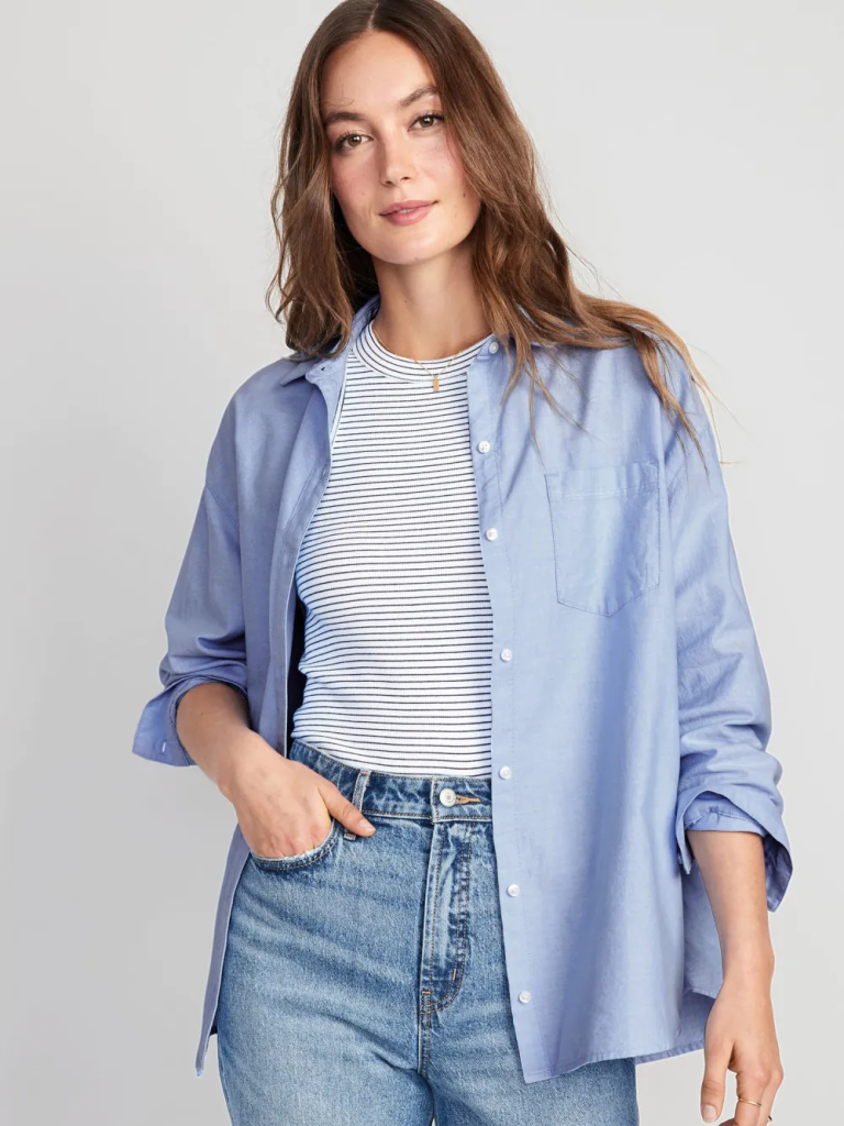 OLD NAVY Áo Sơ Mi Nữ - Oversized