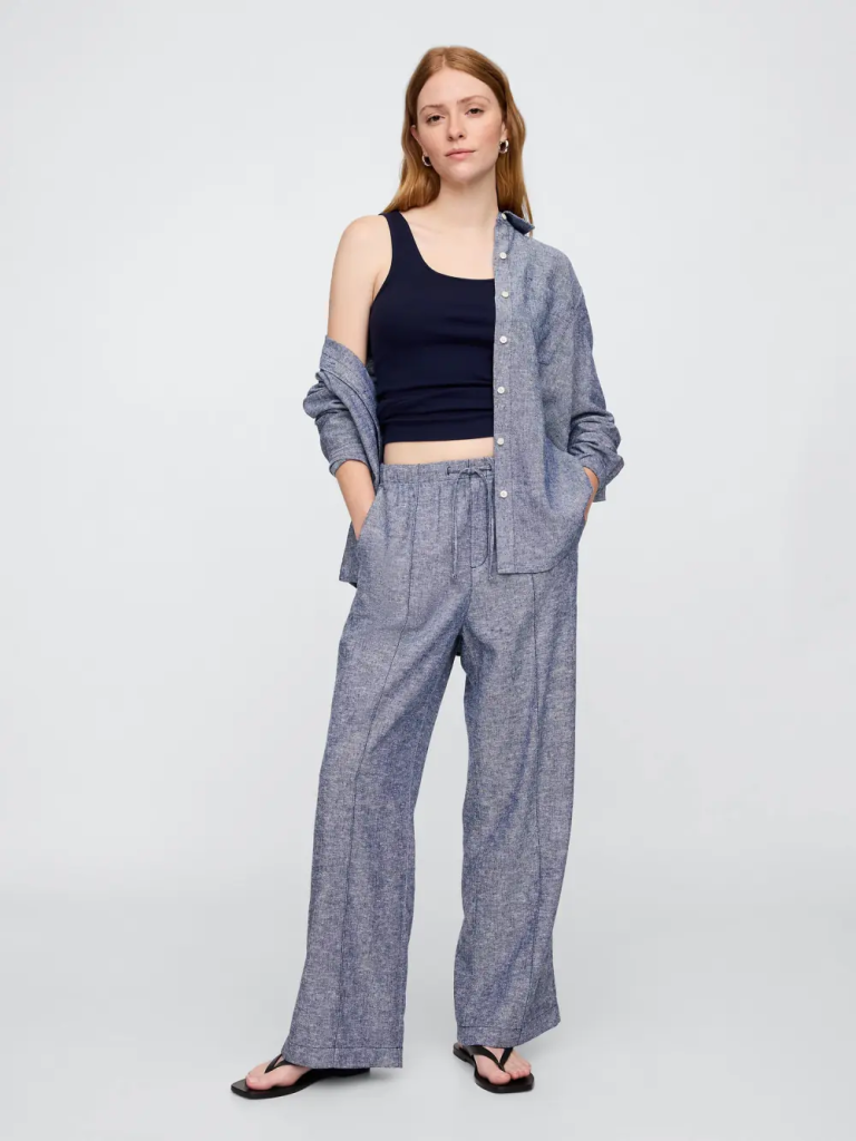 GAP Quần Dài Nữ - Wide Leg