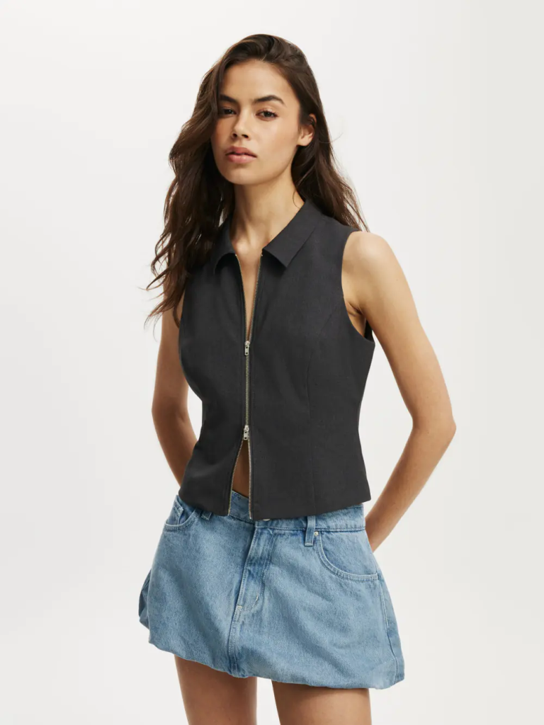 COTTON:ON Váy Jean Nữ-Bubble Denim Skirt