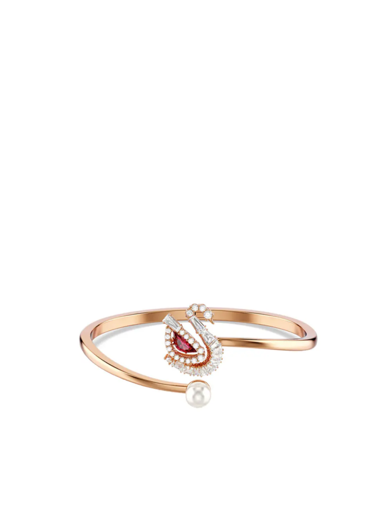 SWAROVSKI Vòng Tay Swan:Soft Bangle Red/Ros M