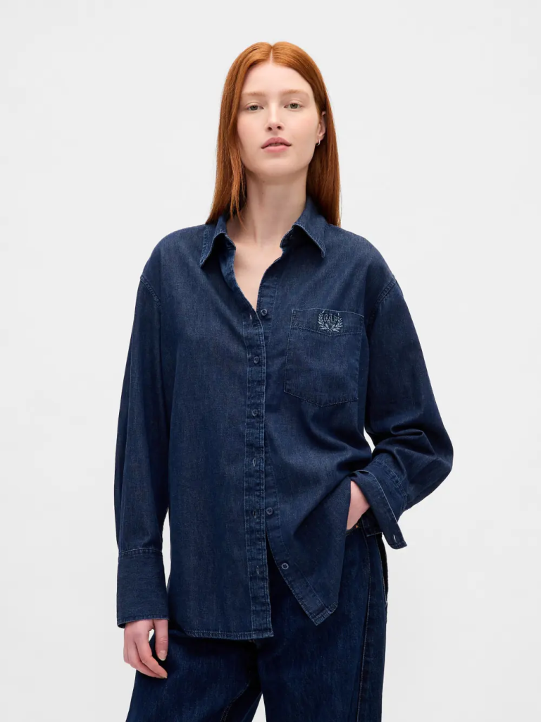 GAP Áo Sơ Mi Nữ - Big Shirt
