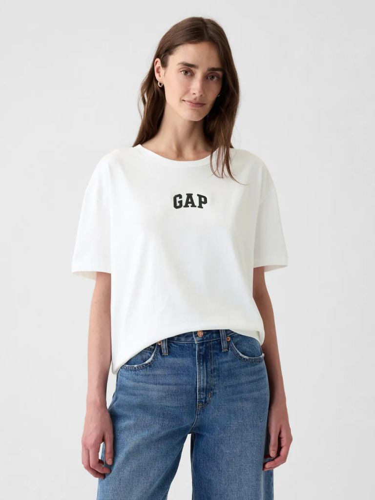 GAP Áo Thun Tay Ngắn Nữ - Logo