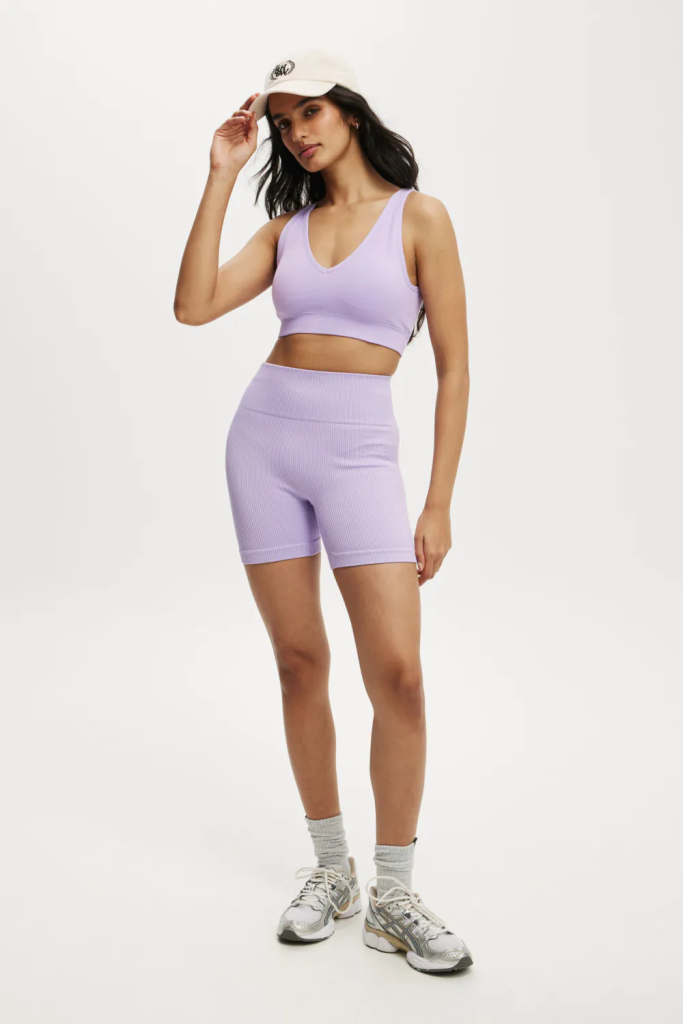 COTTON:ON BODY Quần Thun Ngắn Thể Thao Nữ-Seamless Pocket Shortie Short