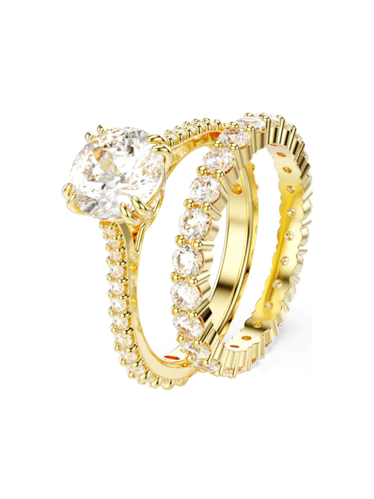 SWAROVSKI Nhẫn - Stilla:Ring Double Whi/Gos 50
