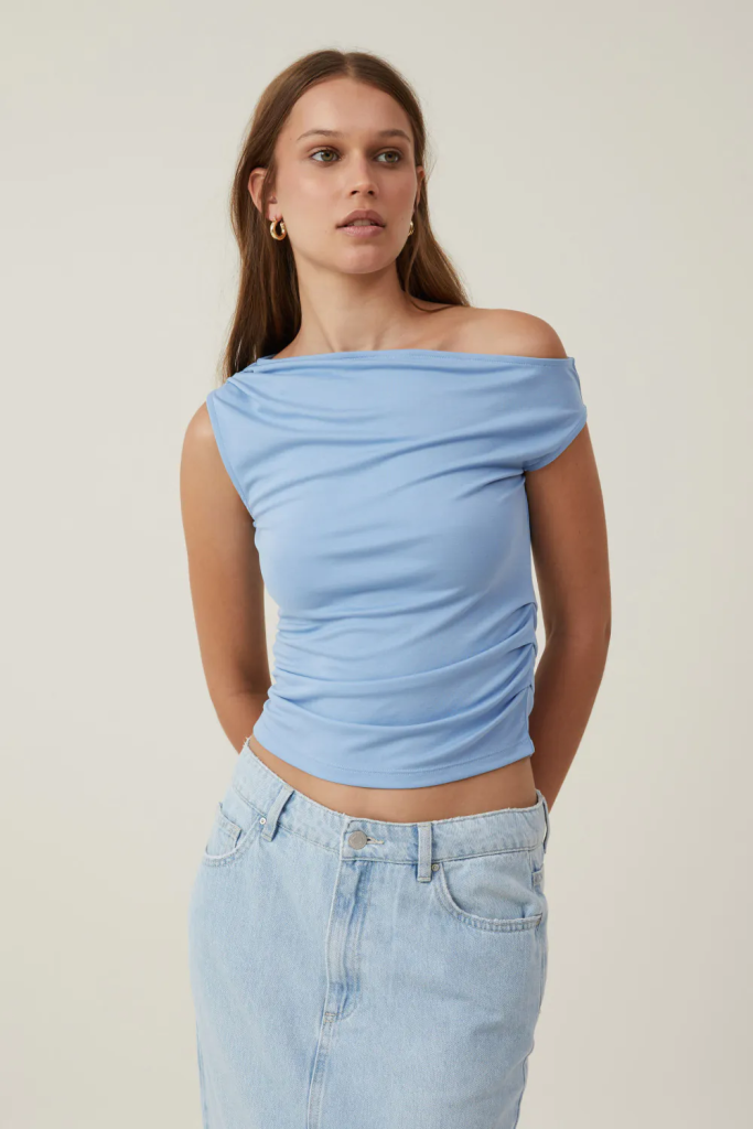 COTTON:ON Áo Thun Cộc Tay Nữ-Gabby Off The Shoulder Tank