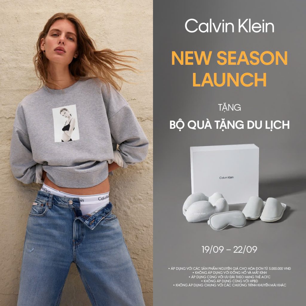 Calvin Klein New Season Launch – Tặng bộ quà tặng du lịch độc quyền