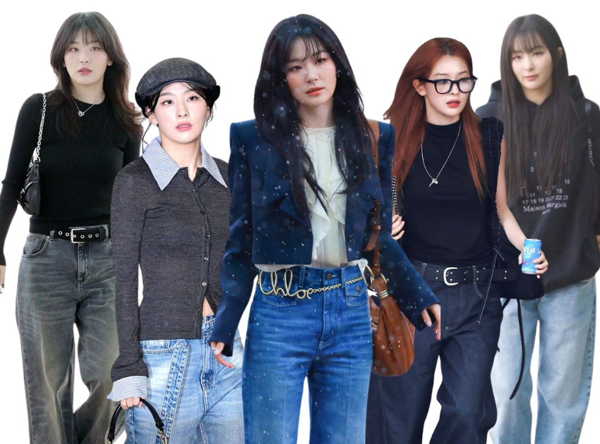 Seulgi (Red Velvet) trung thành với các outfit phối quần dài
