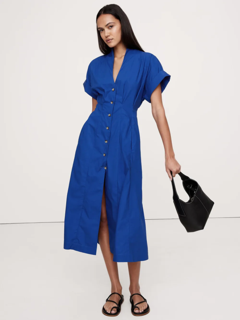 BANANA REPUBLIC Đầm Nữ Ss Wvn Seamed