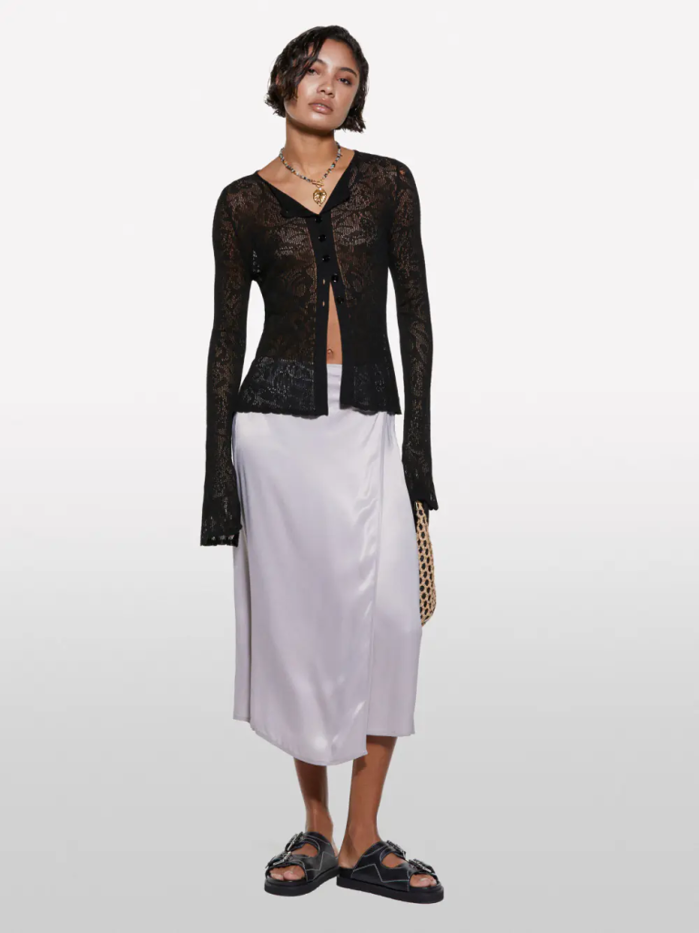 SISLEY Áo Len Dài Tay Nữ Women Sweater