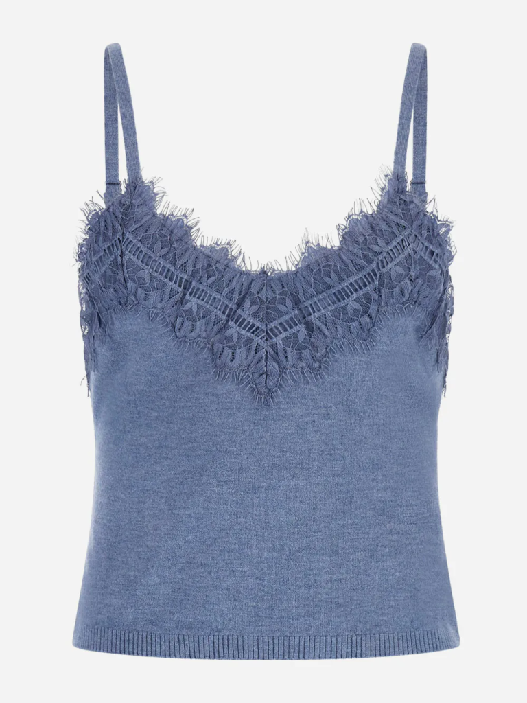 GUESS WOMAN Áo Len Nữ - Sl Mena Lace Trim Swtr Cami