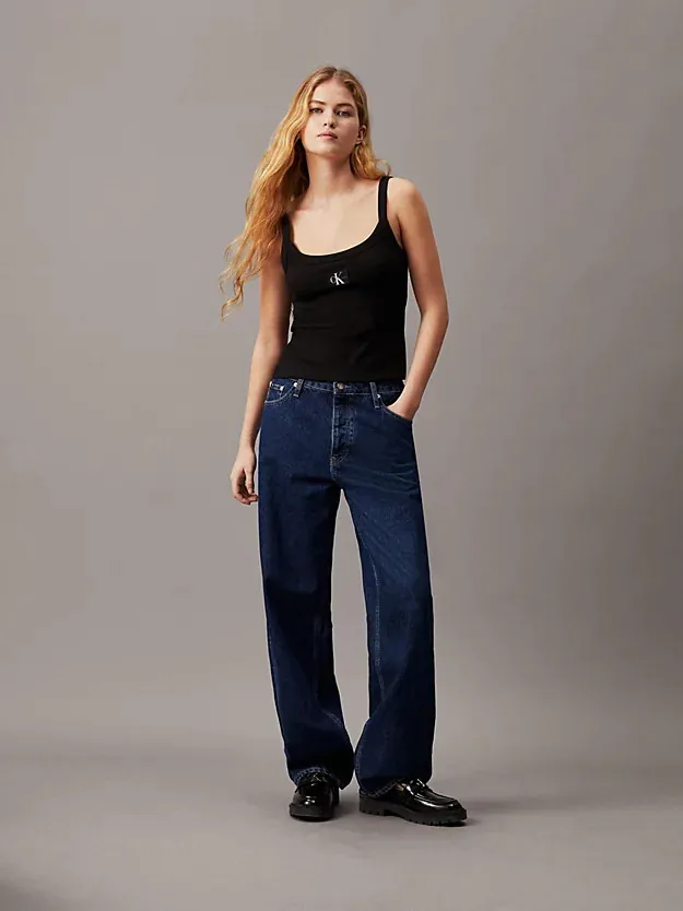 CK JEANS Áo Ba Lỗ Nữ Slim Fit