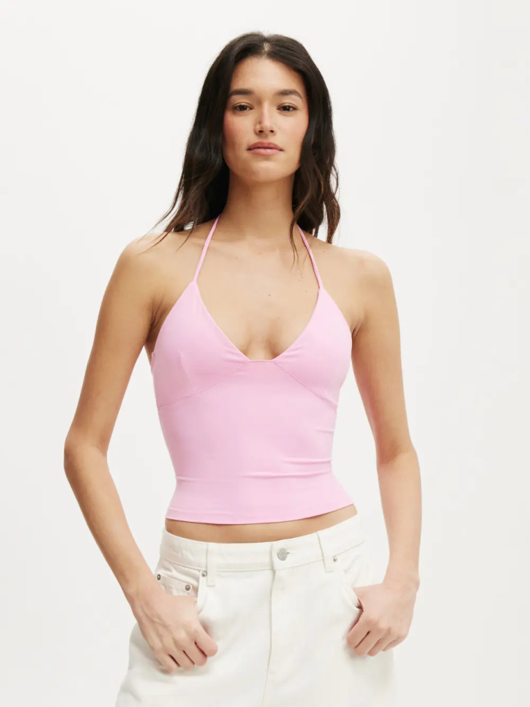 COTTON:ON Áo Thun Cộc Tay Nữ-Hold Me Halter