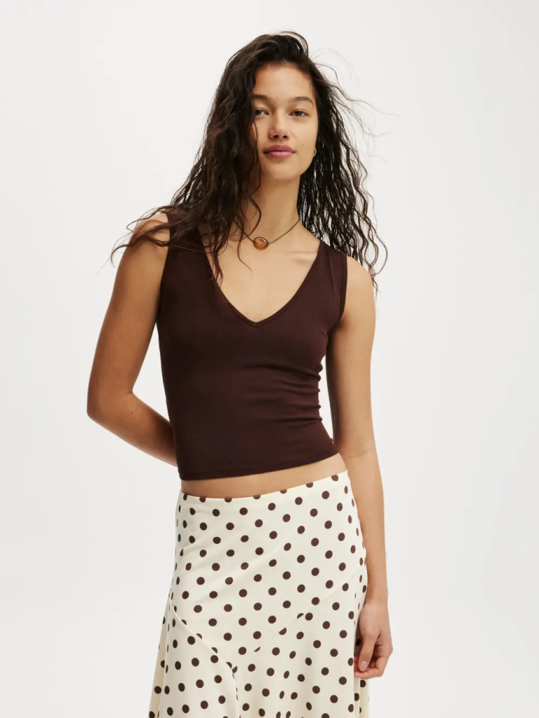 COTTON:ON Áo Thun Cộc Tay Nữ-Sandy Two Way Tank