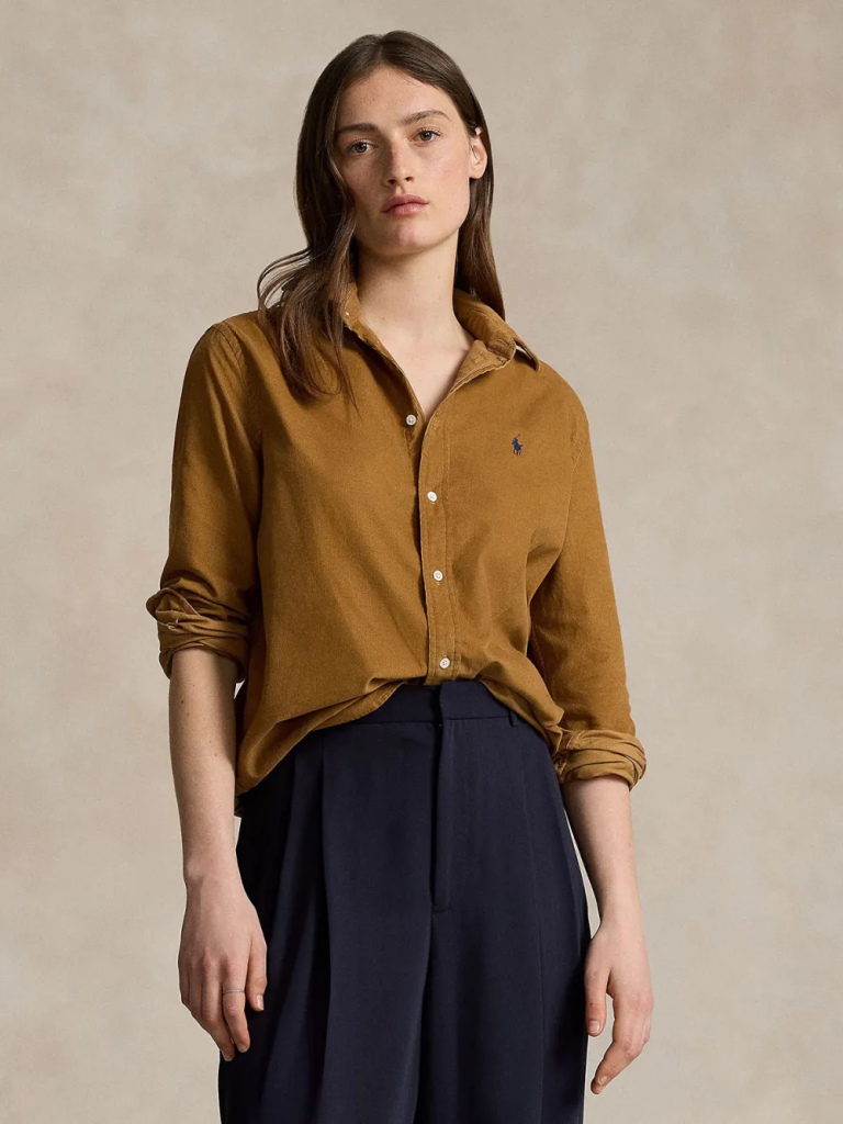 POLO RALPH LAUREN Áo Sơ Mi Nữ Tay Dài Relaxed Fit Corduroy Shirt