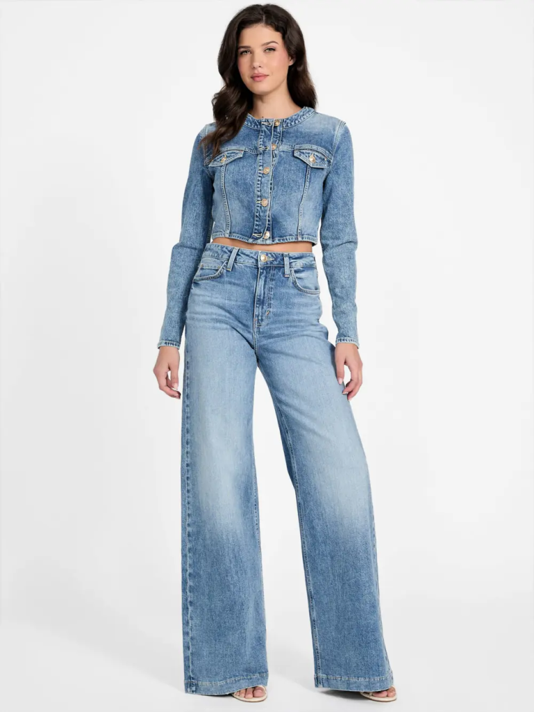 GUESS WOMAN Áo Khoác Jeans Nữ - Gemma Crop Jacket