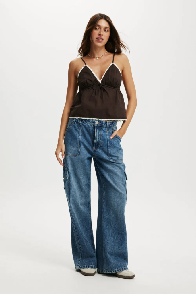 COTTON:ON Quần Jeans Dài Nữ-Relaxed Cargo Jean