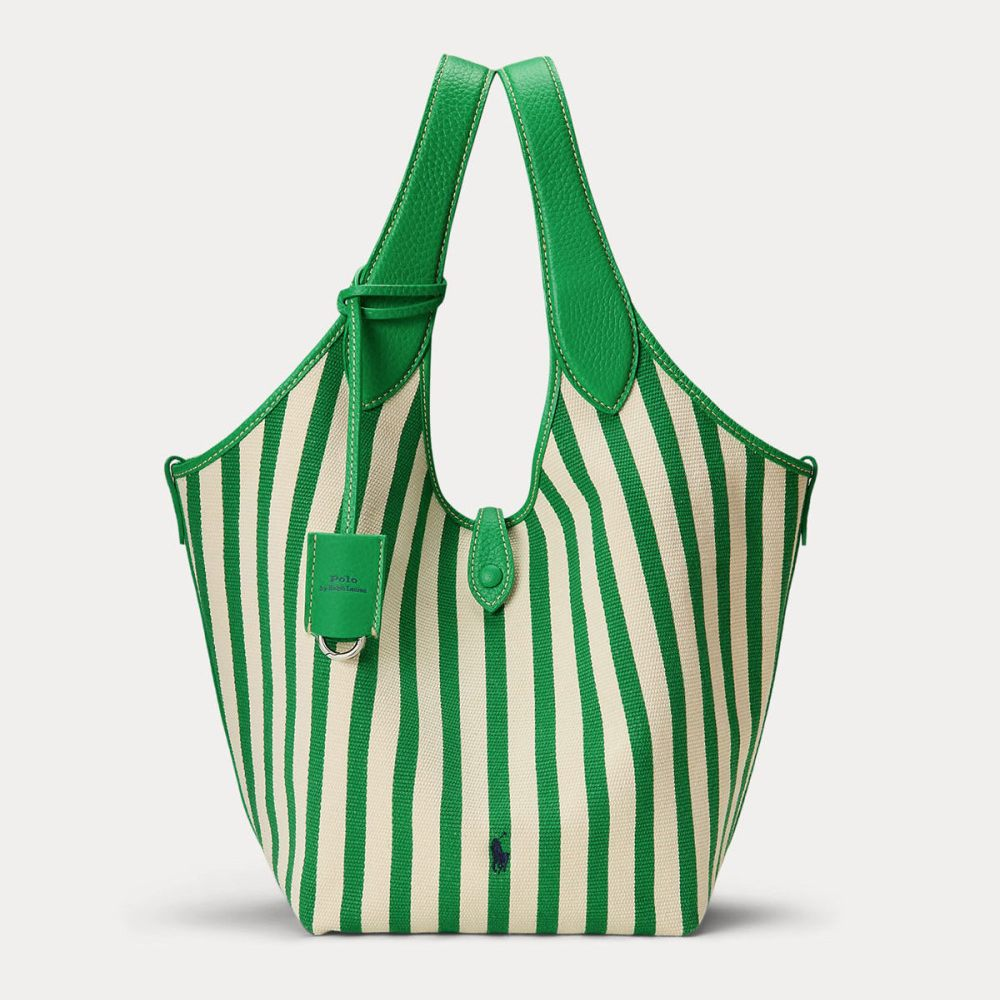 POLO RALPH LAUREN - TÚI NỮ POLO PLAY STRIPED TOTE