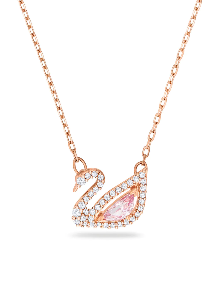SWAROVSKI
Vòng Cổ Dazzling Swan, Swan, Pink, Rose Gold-Tone Plated