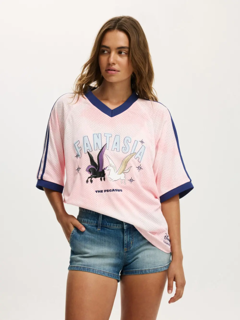 COTTON:ON Áo Thun Ngắn Tay Nữ-Lcn Oversized V Neck Raglan Poly Jersey