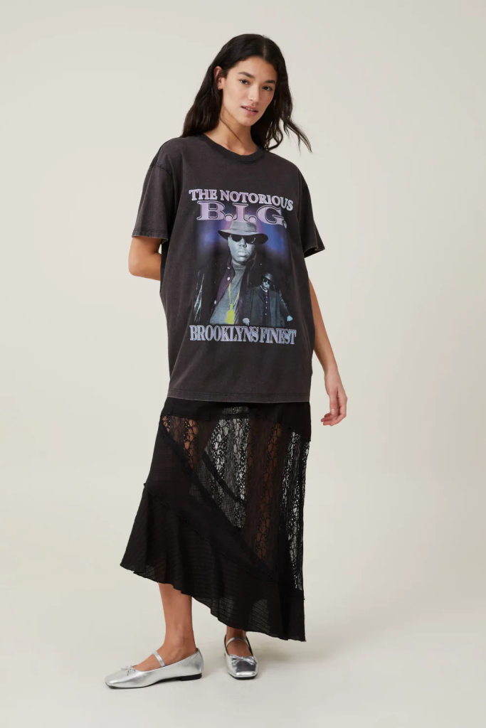 COTTON:ON Áo Thun Ngắn Tay Nữ-The Oversized Hip Hop Tee