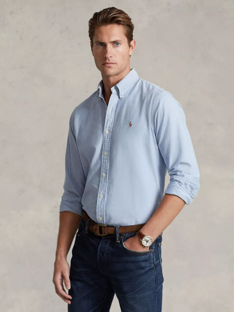POLO RALPH LAUREN Áo Sơ Mi Nam Tay Dài Slim Fit Oxford Shirt