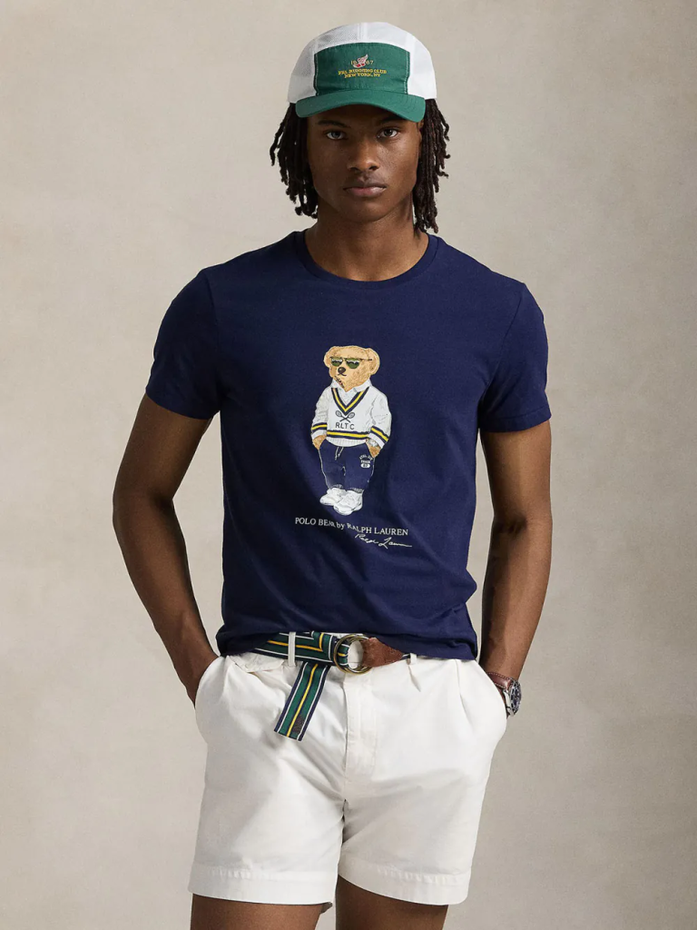 POLO RALPH LAUREN Áo Thun Nam Tay Ngắn Custom Slim Fit Polo Bear Jersey T-Shirt