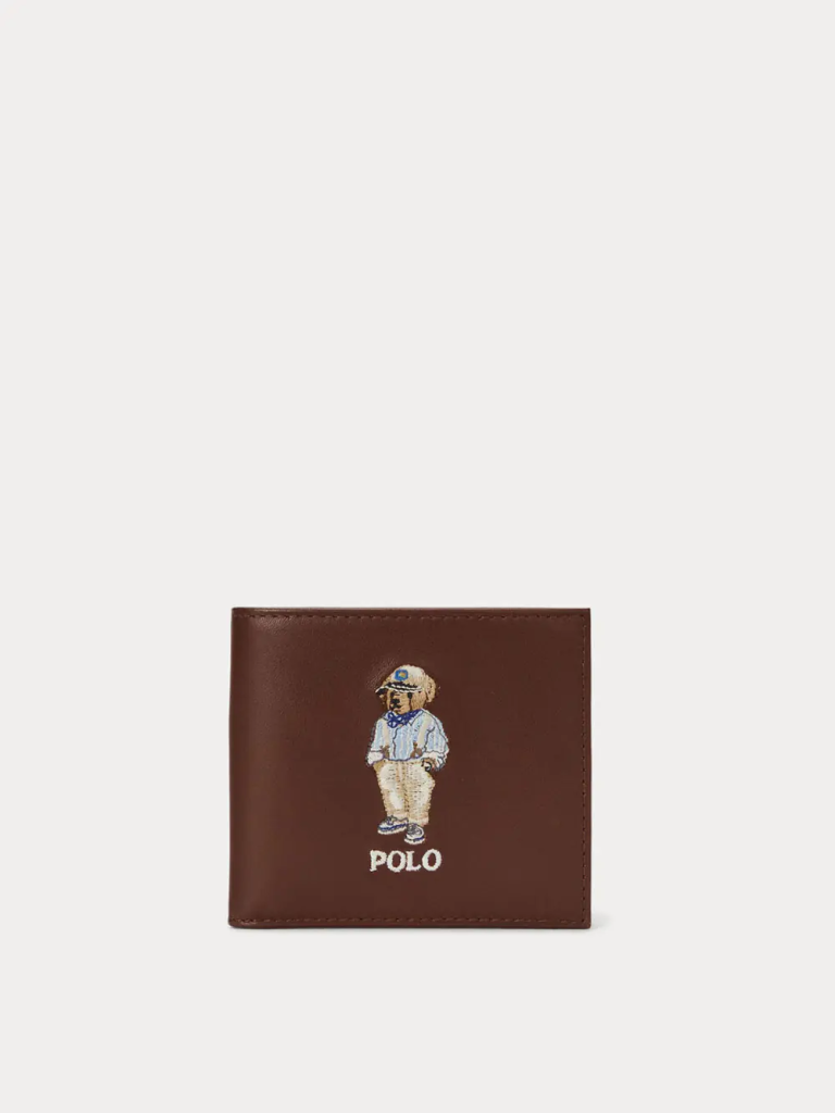 POLO RALPH LAUREN Ví Nam Polo Bear Leather Billfold Wallet