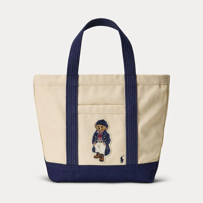 POLO RALPH LAUREN TÚI TOTE NỮ CANVAS SMALL POLO BEAR