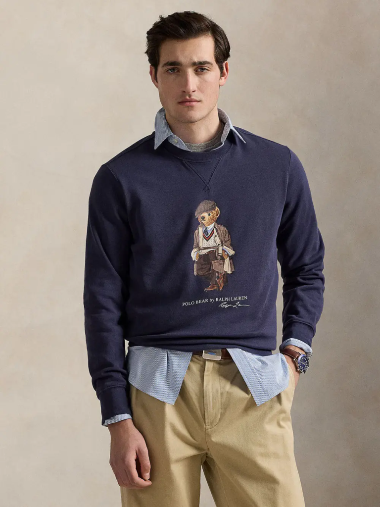 Grandpa Core: Xu hướng phối đồ ấm áp với áo Polo Ralph Lauren cho quý ông mùa đông này