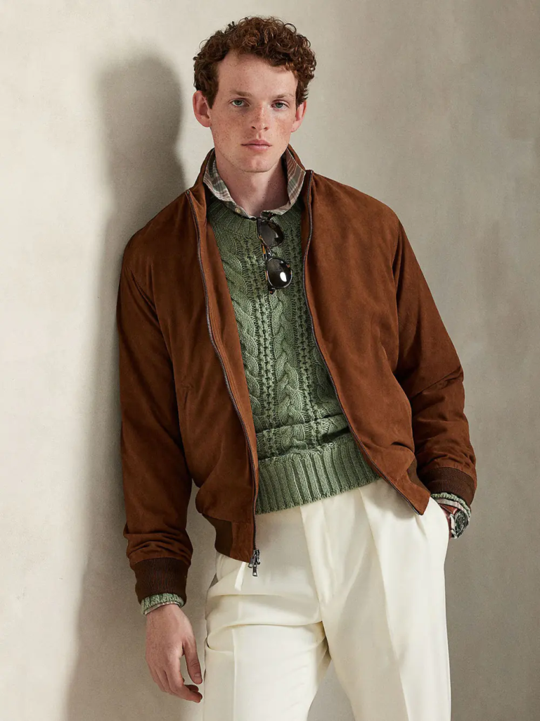 POLO RALPH LAUREN Áo Khoác Nam Tay Dài Suede Jacket