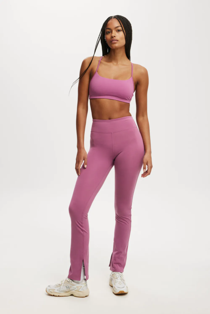 COTTON:ON BODY Quần Thun Bó Thể Thao Nữ-Ultra Soft Split Straight Leg- Asia Fit
