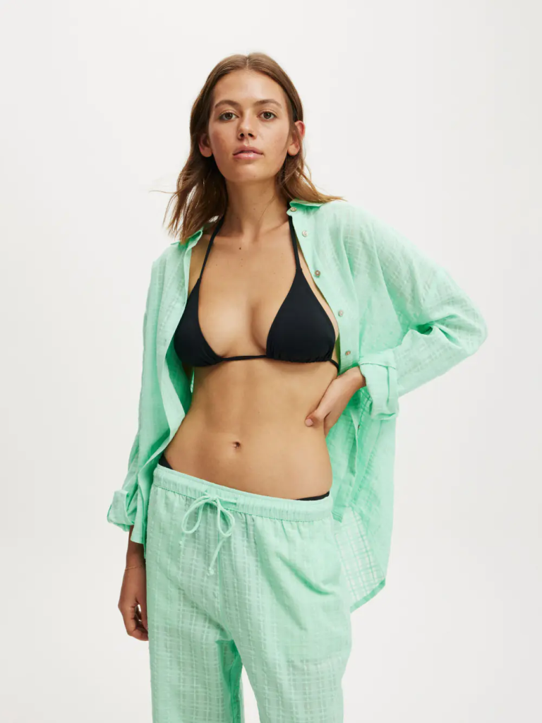 COTTON:ON BODY Áo Sơ Mi Dài Tay Nữ-The Essential Beach Shirt - Asia Fit