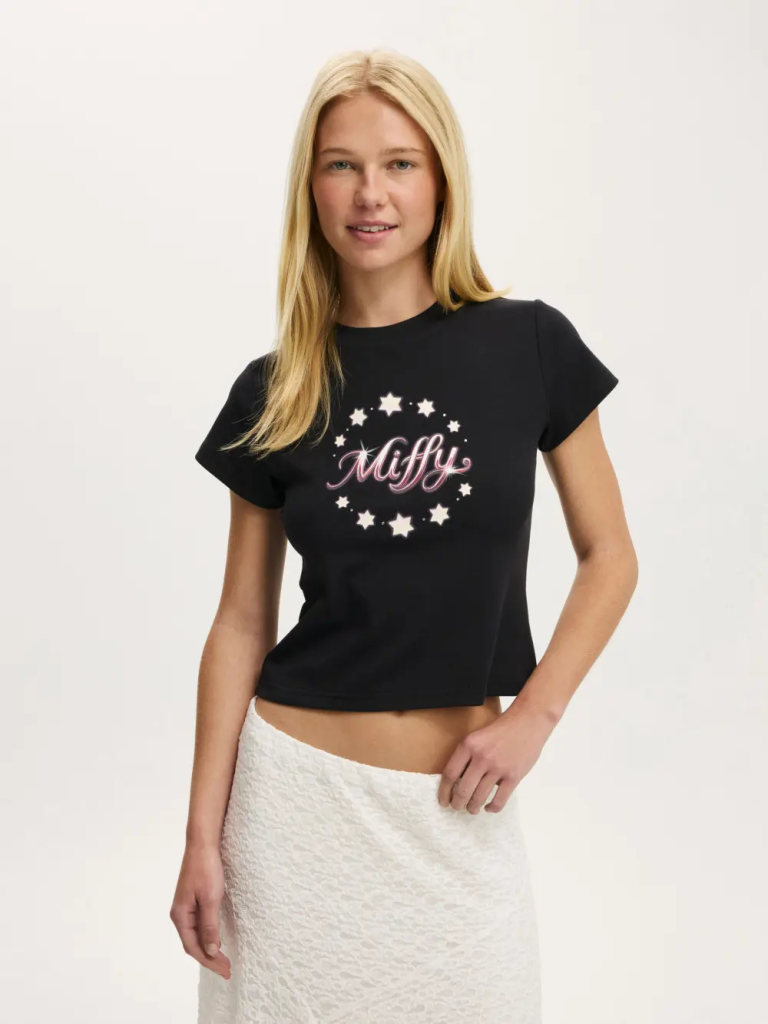 COTTON:ON Áo Thun Có Họa Tiết Nữ-The Lcn Graphic Tiny Tee