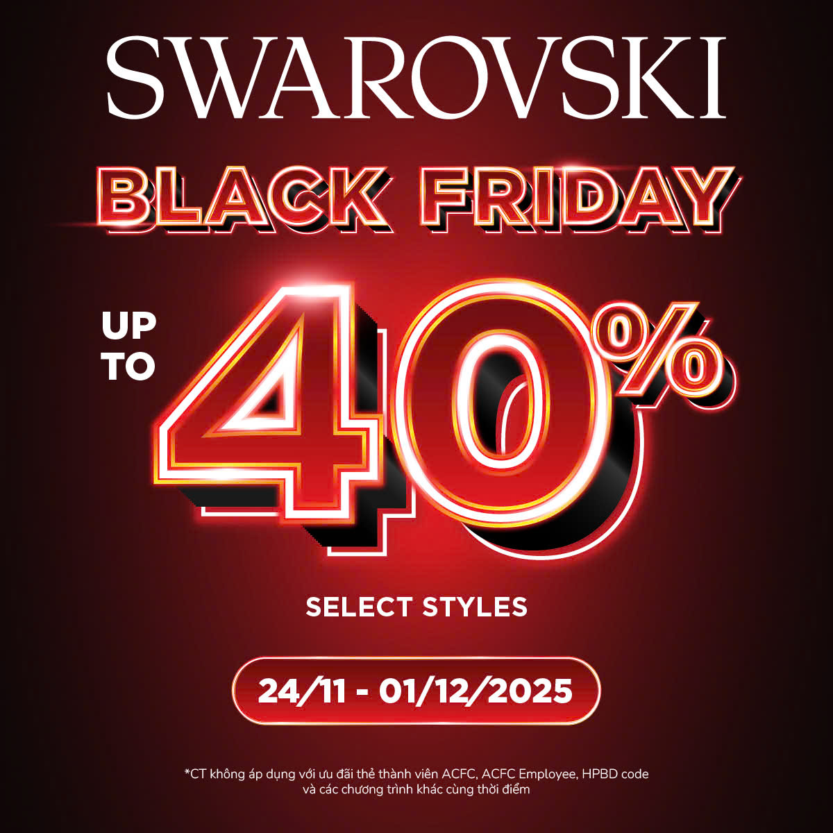 BLACK FRIDAY RỰC RỠ CÙNG SWAROVSKI
