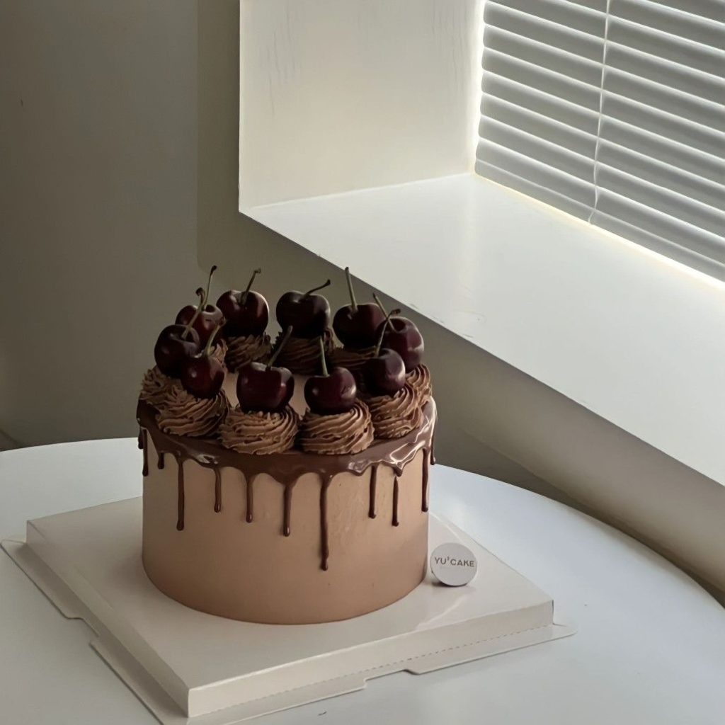 Sự kết hợp kinh điển giữa chocolate và cherry, tạo nên bánh kem sang trọng, quyến rũ. Ảnh: internet.