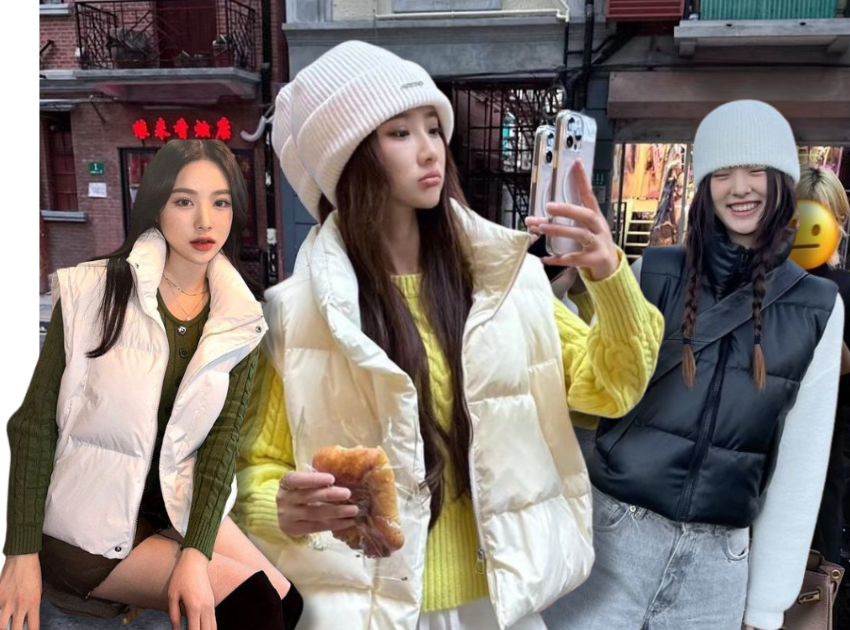 Lưu ngay công thức phối đồ với áo gile phao chuẩn fashionista