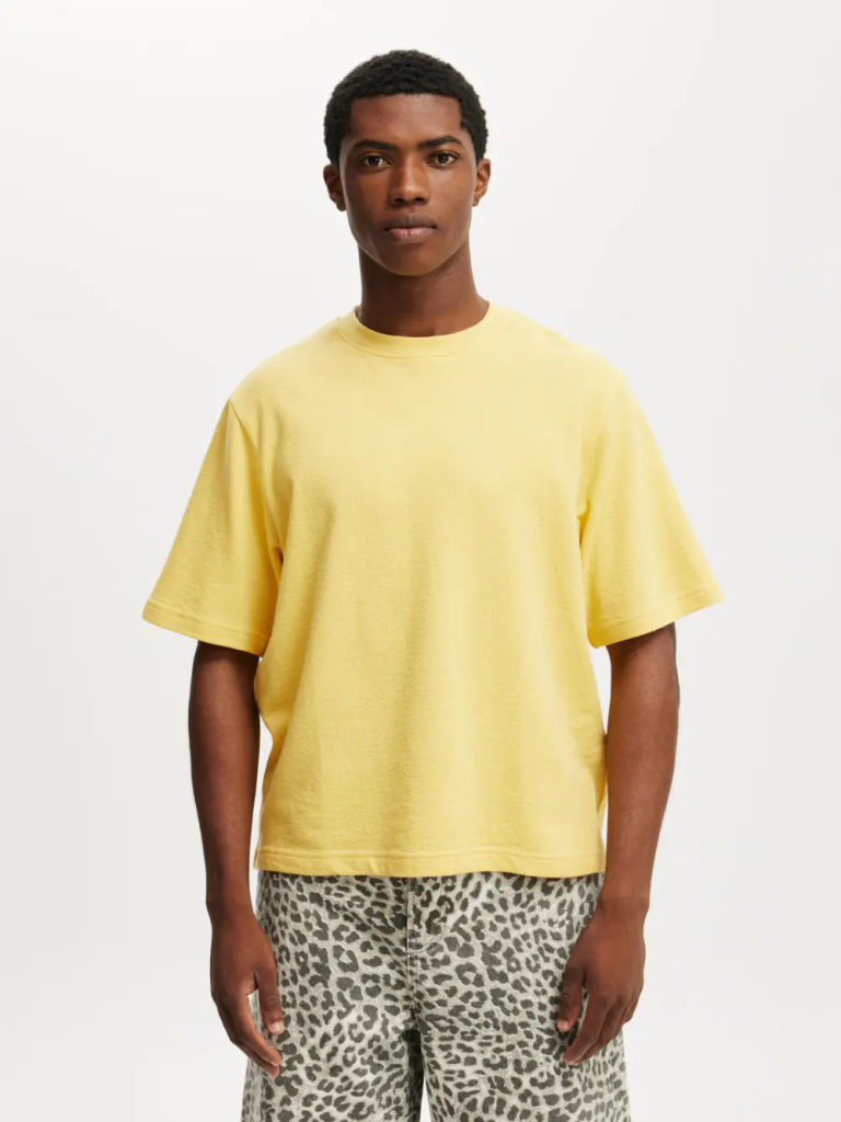 COTTON ON Áo Thun Ngắn Tay Nam-Cropped Fit T-Shirt