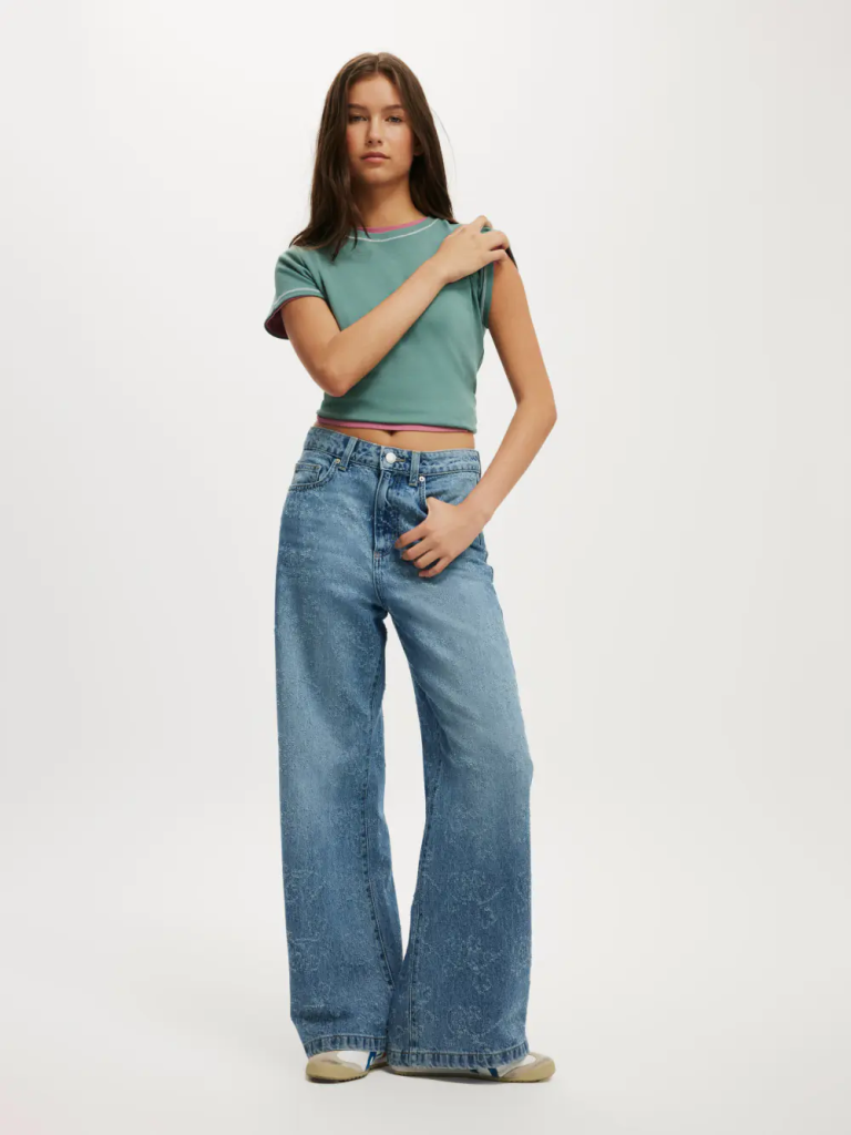 COTTON ON Quần Jeans Ống Rộng Nữ-Wide Jean Asia Fit