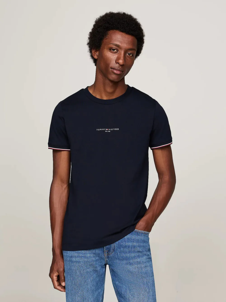 TOMMY HILFIGER Áo Thun Tay Ngắn Nam - Tommy Logo Tipped Tee