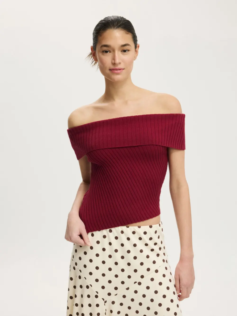 COTTON:ON Áo Thun Lệch Vai Nữ-Asymmetric Sleeveless Off Shou