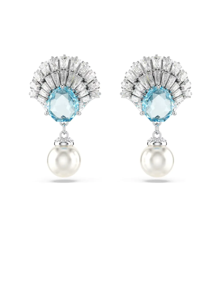 SWAROVSKI Bông Tai Idyllia E:Pe Pearl Aqua/Rhs