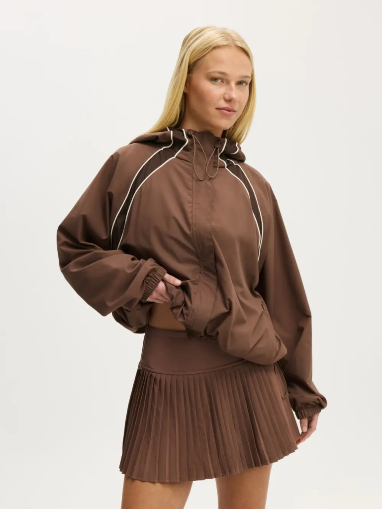 COTTON:ON BODY Áo Khoác Dài Tay Nữ-Contrast Curve Panel Anorak