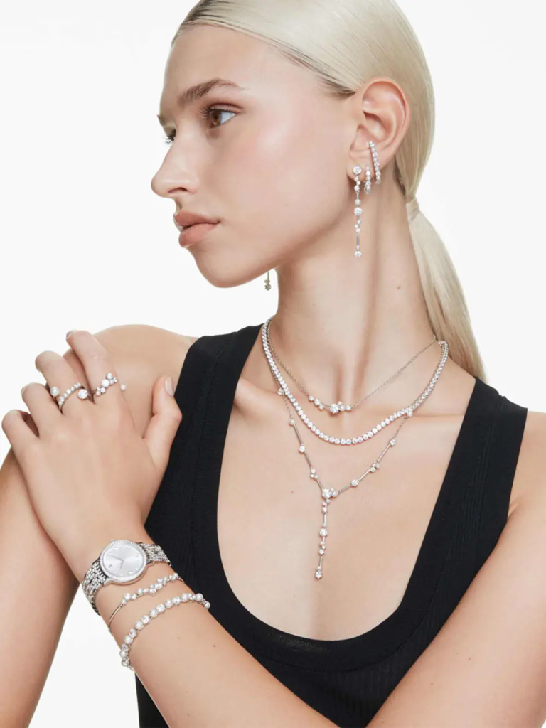 SWAROVSKI Đồng Hồ Imber W:Mb Sts/Wht/Sts
