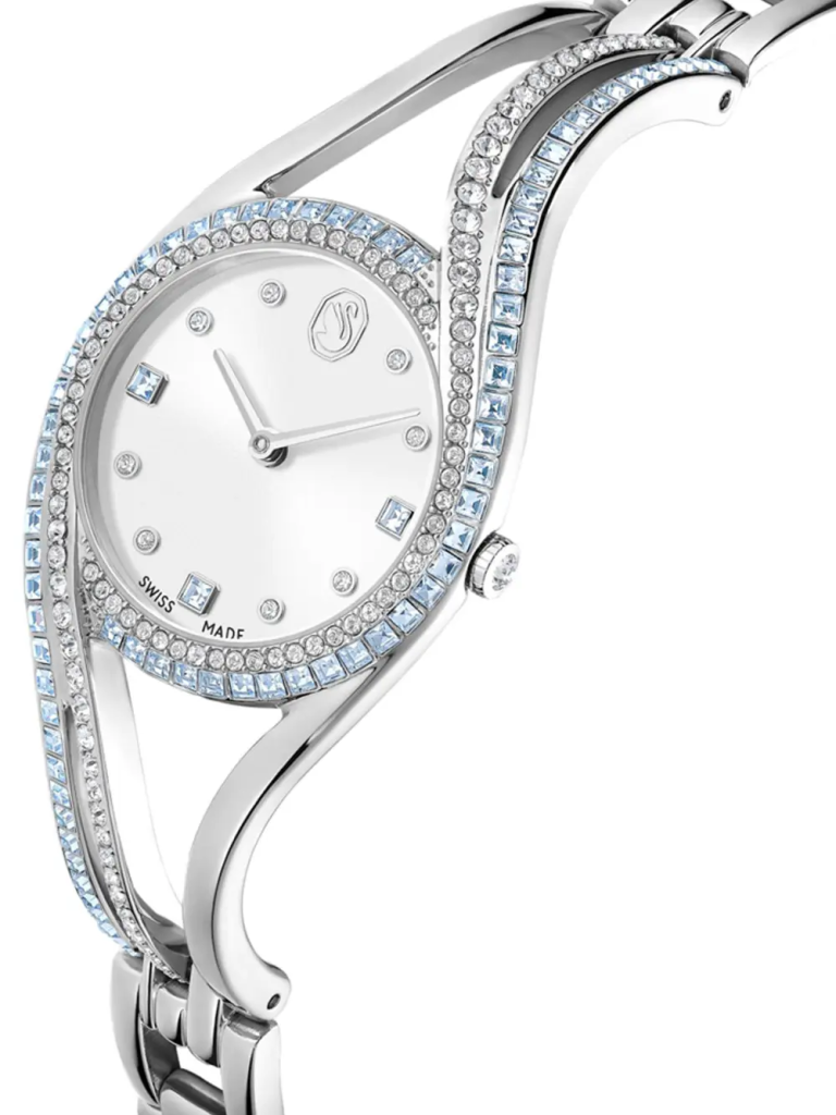 SWAROVSKI Đồng Hồ Hyperbola Bangle:Sts/Blue/Sts